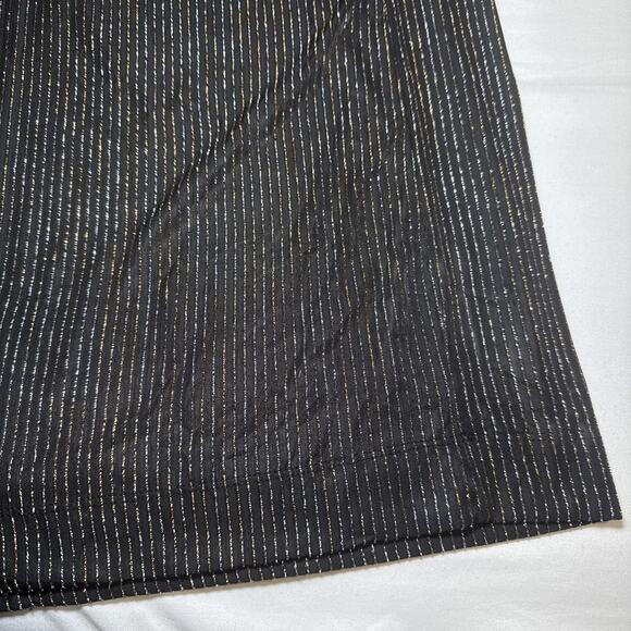 Torrid Pull On Wide Leg Stretch Lurex High Rise Pants Size 5X Glitter Stripe NEW - Picture 2 of 12